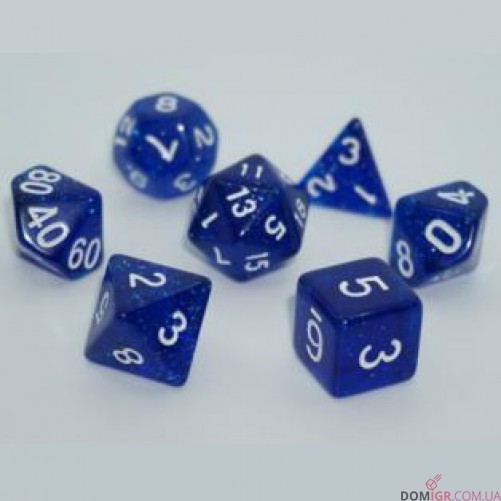 Набор кубиков - Glitter 7 Dice Set (в ассортименте)